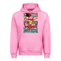 Fuchsia Pink loud and proud softball mom Urban Hoodie - RanaPortraitStore