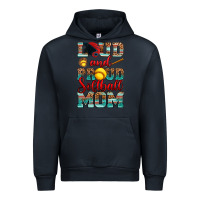 Navy loud and proud softball mom Urban Hoodie - RanaPortraitStore