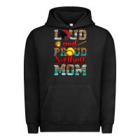 Pigment Black loud and proud softball mom Urban Hoodie - RanaPortraitStore