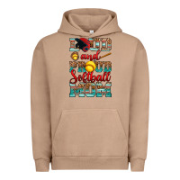 Pigment Burro loud and proud softball mom Urban Hoodie - RanaPortraitStore