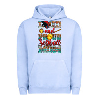 Pigment Grape Ice loud and proud softball mom Urban Hoodie - RanaPortraitStore