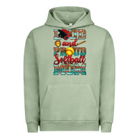 Pigment Oil Green loud and proud softball mom Urban Hoodie - RanaPortraitStore