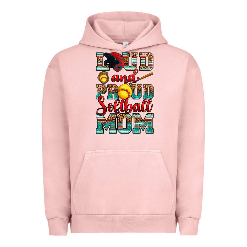 Loud And Proud Softball Mom Urban Hoodie by RanaPortraitStore | Teevron