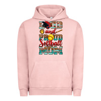 Pigment Salmon loud and proud softball mom Urban Hoodie - RanaPortraitStore