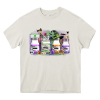 Cream nurse medicine bottles Heavy Core Tee - CowGirlArtShop