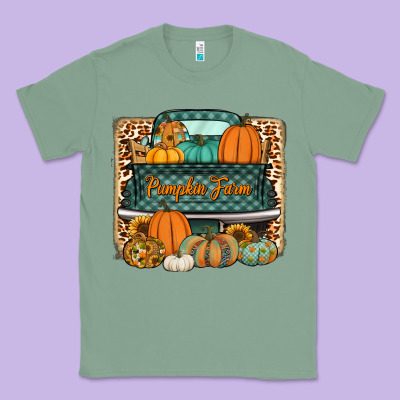 Pumpkin Farm Truck Classic Tee Designed By Jasminsmagicworld