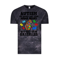 Cloud Black Autism grizzlies Vintage Tee - FaDigitalArtStudio