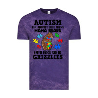 Cloud Purple Autism grizzlies Vintage Tee - FaDigitalArtStudio