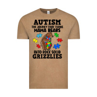 Vintage Coffee Autism grizzlies Vintage Tee - FaDigitalArtStudio