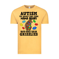 Vintage Mustard Autism grizzlies Vintage Tee - FaDigitalArtStudio
