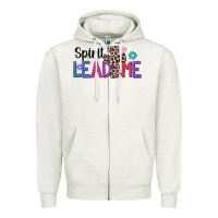 Oatmeal Heather spirit lead me Zipper Hoodie - JahusDesignShop
