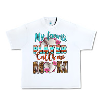 White My Favorite Player Calls Me Mom Urban Heavy Tee - BundleAndBundleShop
