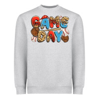 Heather Grey game day baseball Heavyweight Sweatshirt - JahusDesignShop