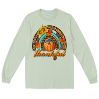Matcha thankful pumpkin rainbow Long Sleeve Tee - BundleAndBundleShop
