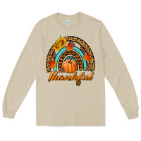 Mushroom thankful pumpkin rainbow Long Sleeve Tee - BundleAndBundleShop