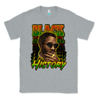 Heather Grey Black history afro man Classic Tee - HowdyJamesFarm