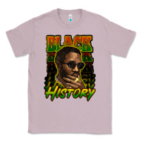 Lilac Black history afro man Classic Tee - HowdyJamesFarm