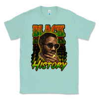 Seafoam Black history afro man Classic Tee - HowdyJamesFarm