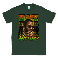 Sports Green Black history afro man Classic Tee - HowdyJamesFarm