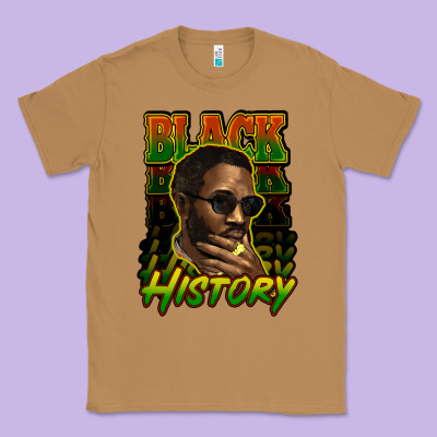 Black History Afro Man Classic Tee Designed By Howdyjamesfarm