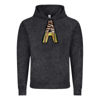 Vintage Black softball alphabet a Vintage Hoodie - CowhideDigitalArt