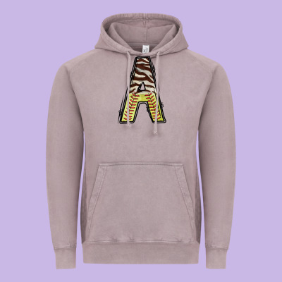 Softball Alphabet A Vintage Hoodie Designed By Cowhidedigitalart