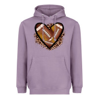 Lavender heart football Heavyweight Hoodie - JahusDesignShop