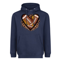 Navy heart football Heavyweight Hoodie - JahusDesignShop