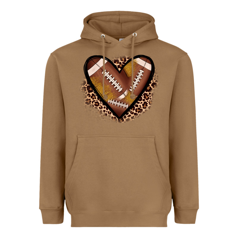 Heart Football Heavyweight Hoodie by JahusDesignShop | Teevron