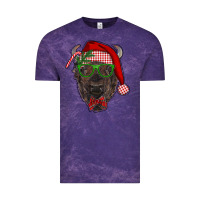 Cloud Purple christmas bison Vintage Tee - RanaPortraitStore