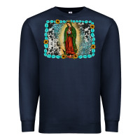 Navy Gemstone our lady of Guadalupe Premium Sweatshirt - JahusDesignShop