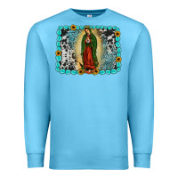 Ocean Blue Gemstone our lady of Guadalupe Premium Sweatshirt - JahusDesignShop