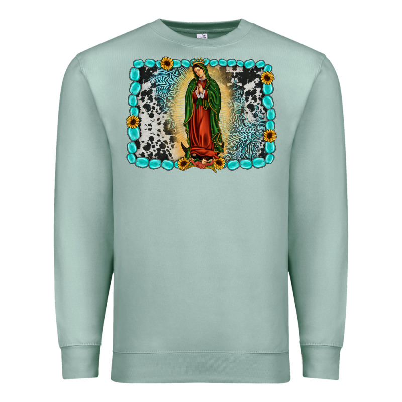 Gemstone Our Lady Of Guadalupe Premium Sweatshirt by JahusDesignShop | Teevron