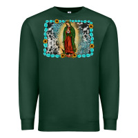 Sports Green Gemstone our lady of Guadalupe Premium Sweatshirt - JahusDesignShop
