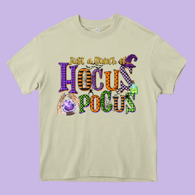 Just A Bunch Of Hocus Pocus Heavy Core Tee Designed By Cowgirlartshop
