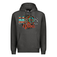 Charcoal Heather mama vibes Premium Hoodie - RacoonDesign