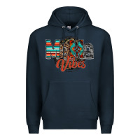 Navy mama vibes Premium Hoodie - RacoonDesign