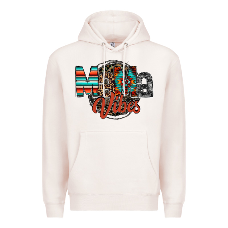 Mama Vibes Premium Hoodie by RacoonDesign | Teevron