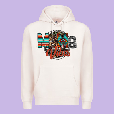 Mama Vibes Premium Hoodie Designed By Racoondesign