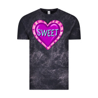 Cloud Black valentine's day hearts Vintage Tee - FaDigitalArtStudio
