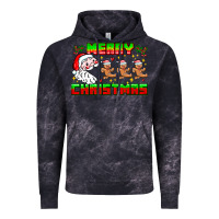 Cloud Black Merry Christmas Vintage Hoodie - CowhideDigitalArt