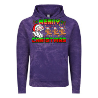 Cloud Purple Merry Christmas Vintage Hoodie - CowhideDigitalArt