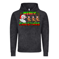 Vintage Black Merry Christmas Vintage Hoodie - CowhideDigitalArt