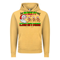 Vintage Mustard Merry Christmas Vintage Hoodie - CowhideDigitalArt
