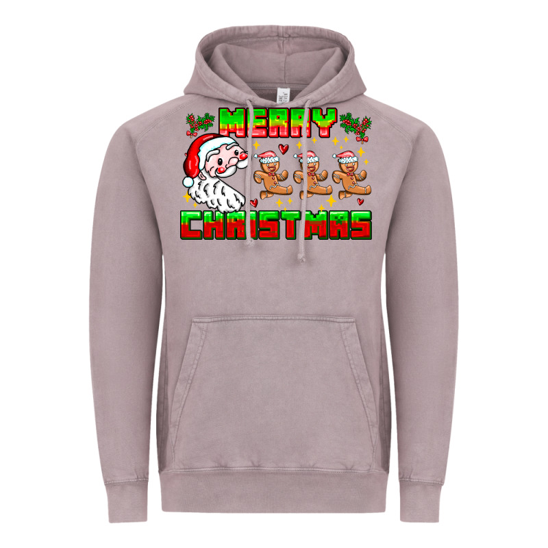 Merry Christmas Vintage Hoodie by CowhideDigitalArt | Teevron