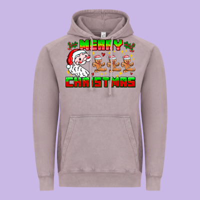 Merry Christmas Vintage Hoodie Designed By Cowhidedigitalart
