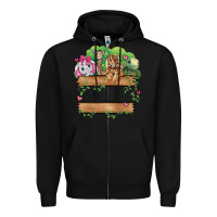 Black zoo crew Zipper Hoodie - JahusDesignShop