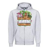 Heather Grey zoo crew Zipper Hoodie - JahusDesignShop