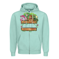 Seafoam zoo crew Zipper Hoodie - JahusDesignShop