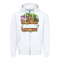 White zoo crew Zipper Hoodie - JahusDesignShop